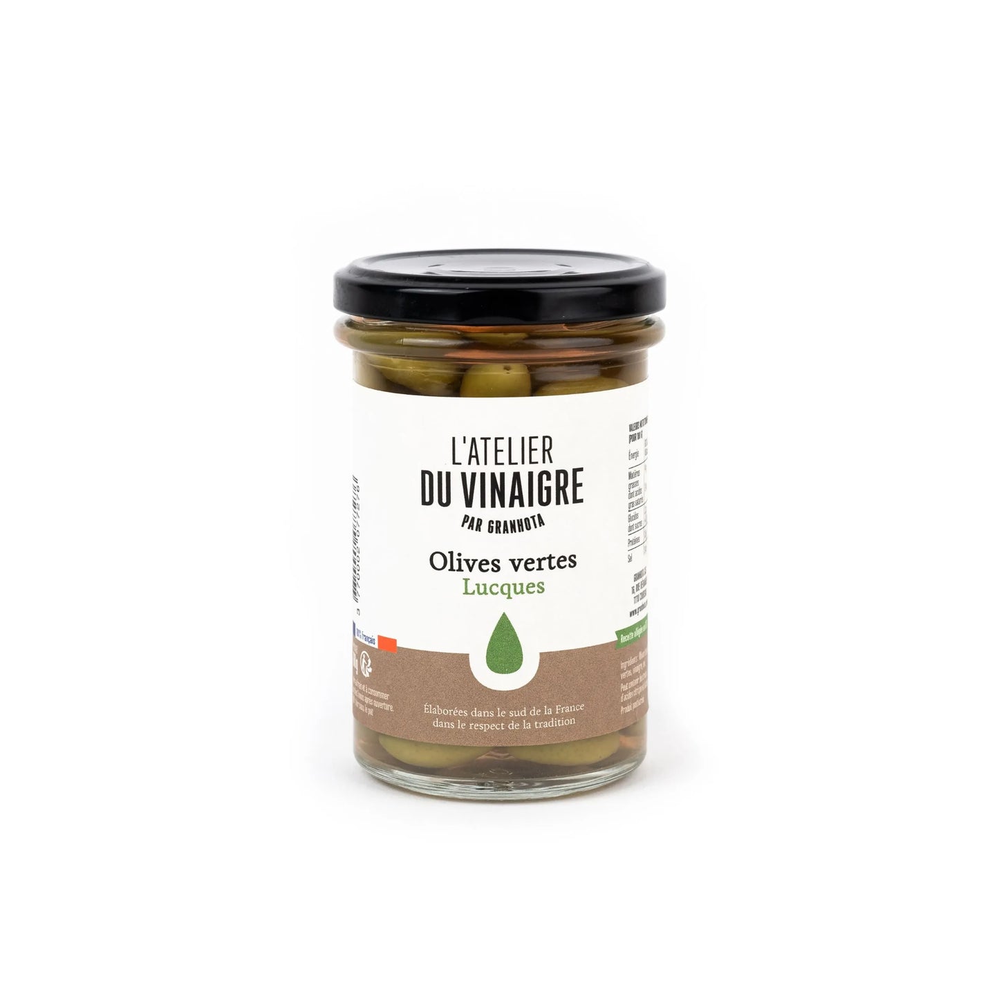 Pot Olives Lucques vertes au vinaigre