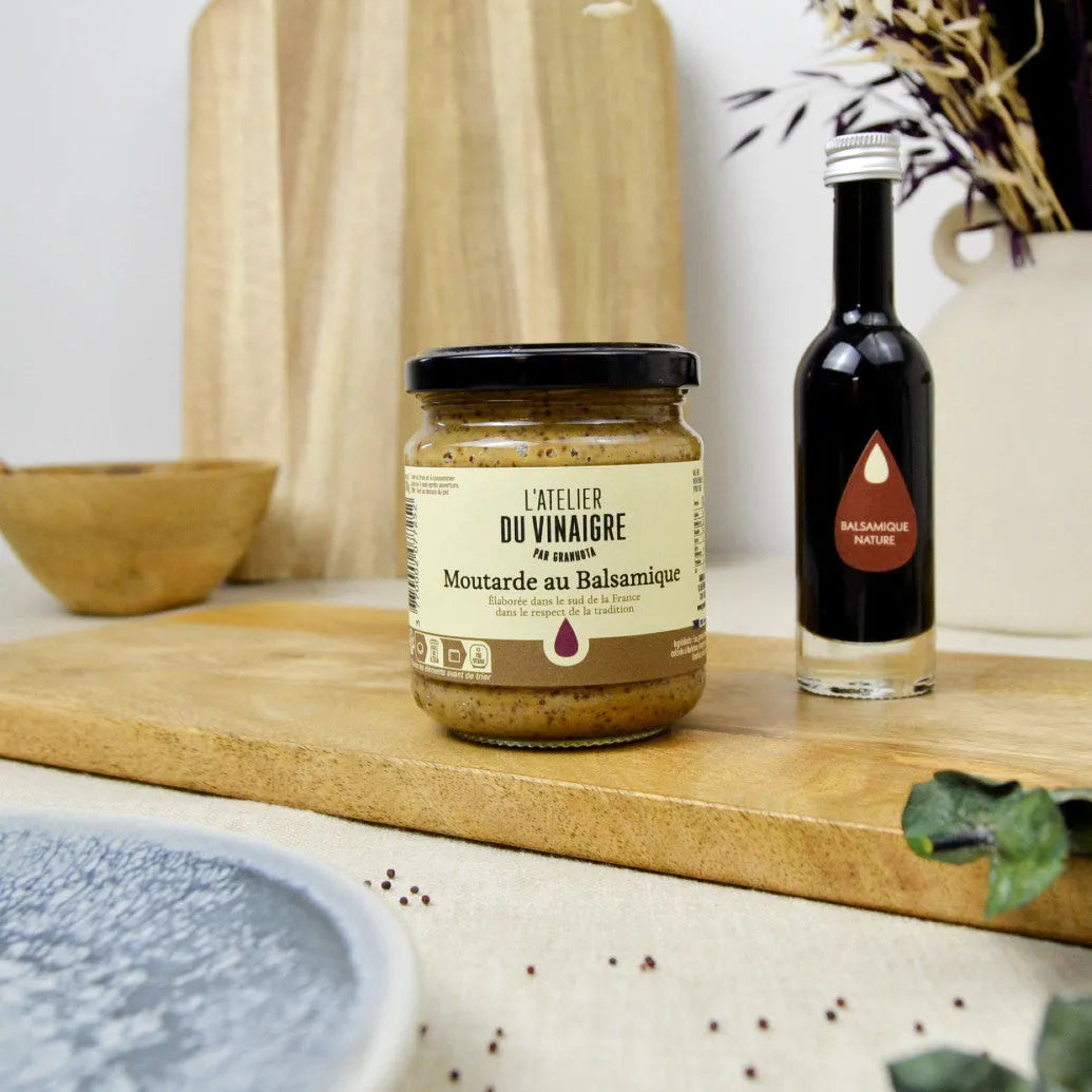Moutarde ancienne au vinaigre balsamique