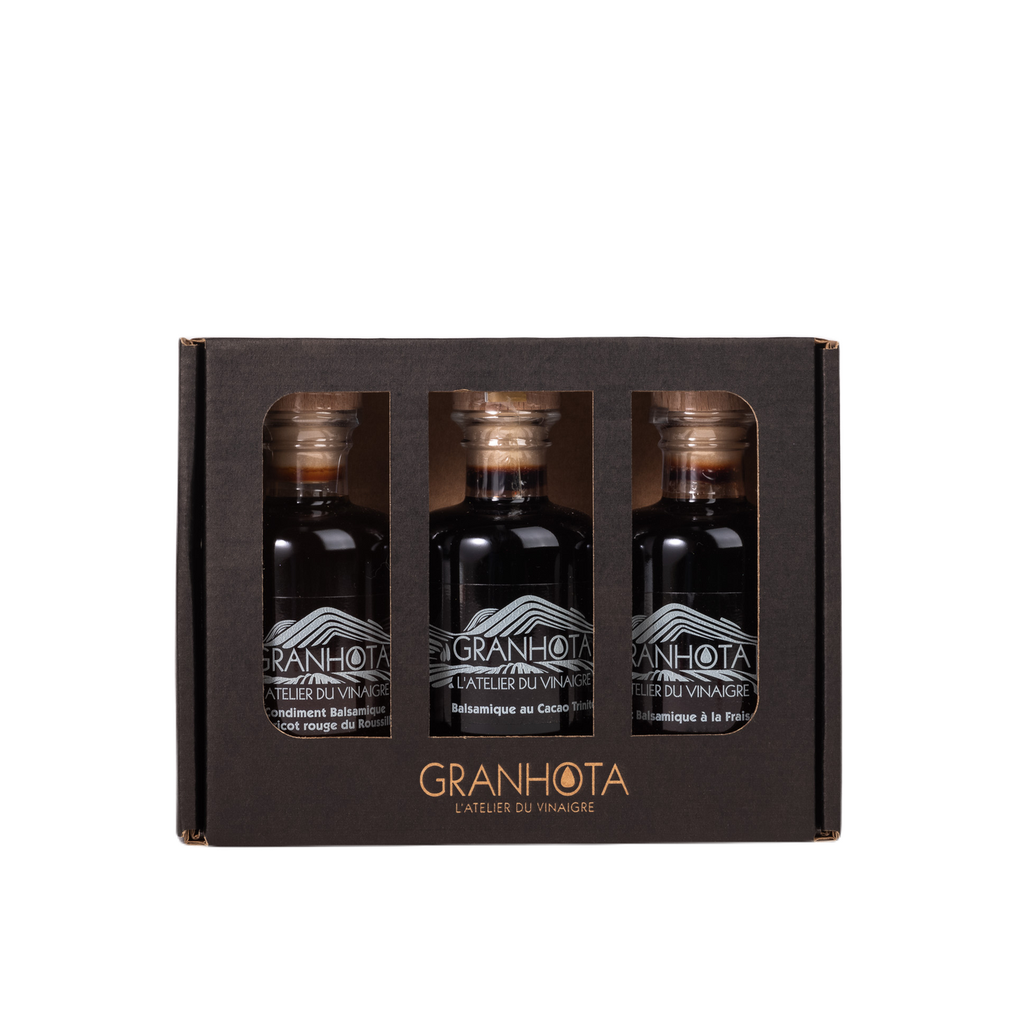 Coffret trio de balsamiques fruités