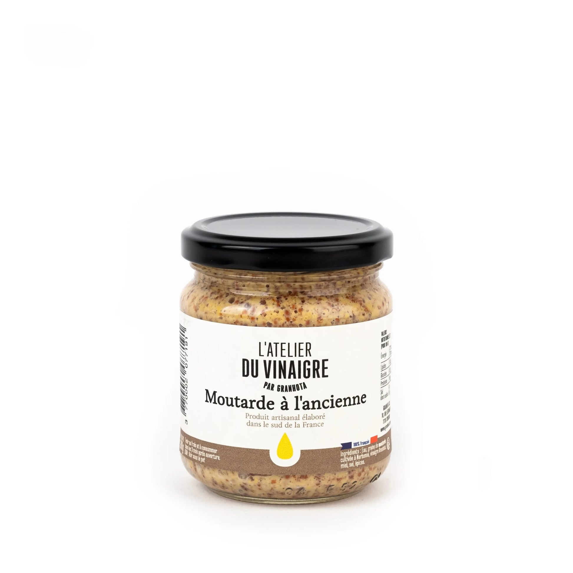 Moutarde à l'ancienne en grain 100 % Française