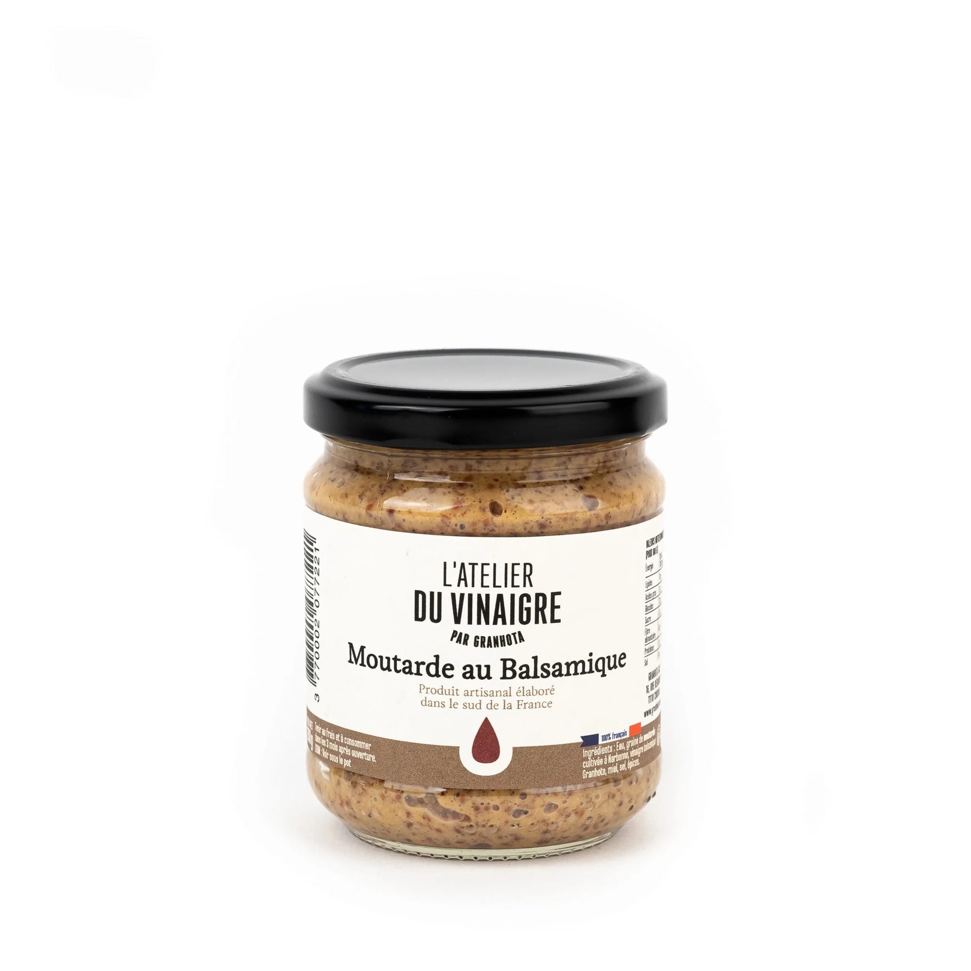 Moutarde au vinaigre balsamique 100% Française