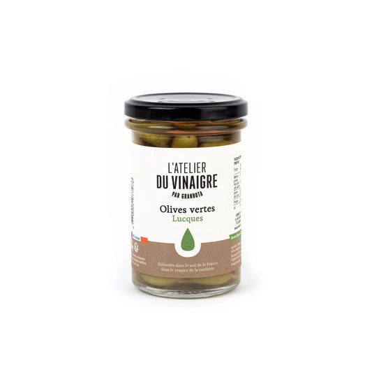 Pot Olives Lucques vertes au vinaigre
